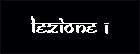 LEZIONE 1